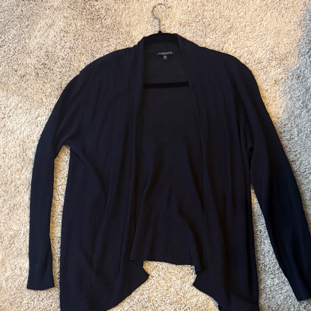 nwot Women's Black Open Front Sweater PL